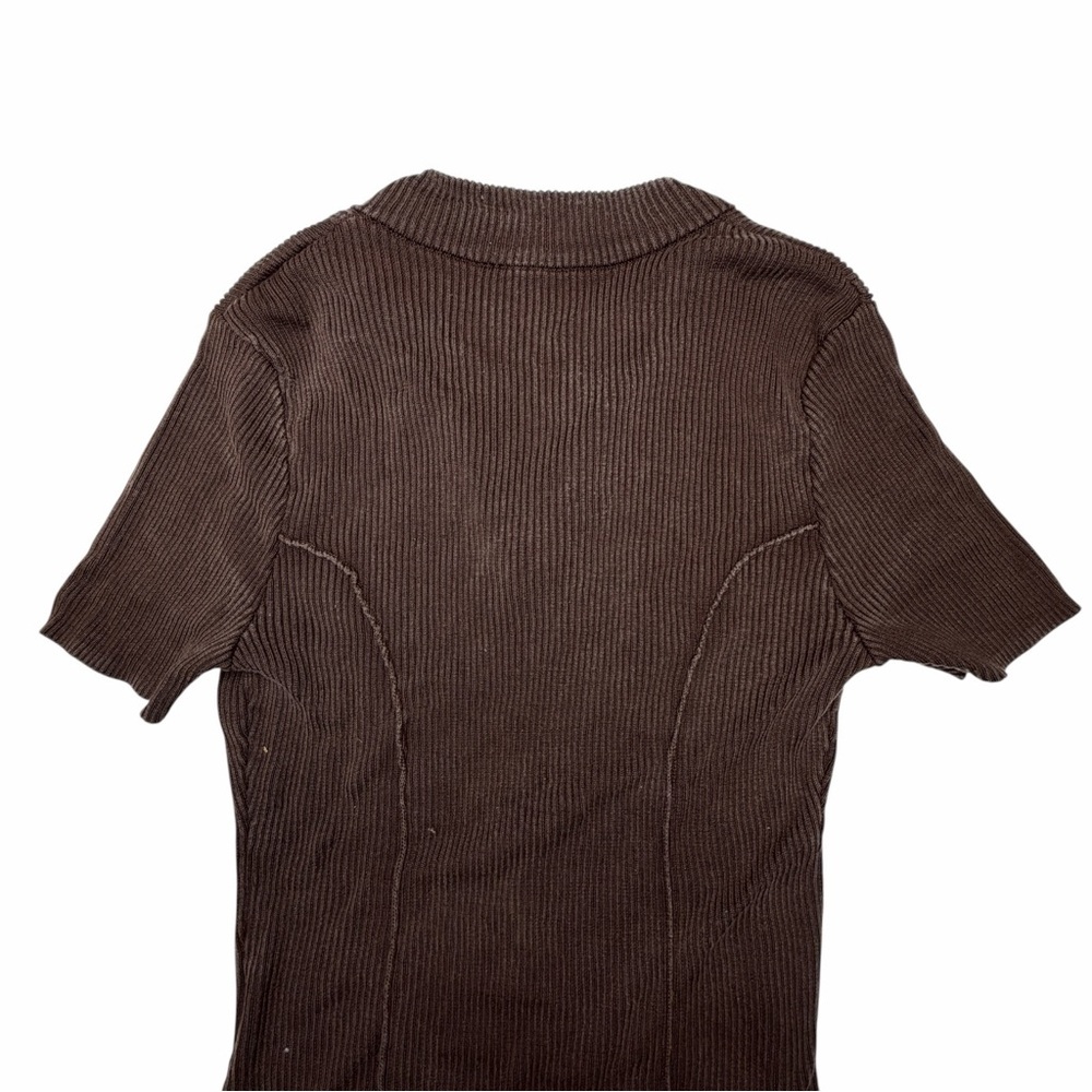 Prada Short Sleeve Top with Gold Zip size 40 equivalent to a 4 - Picture 9 of 10